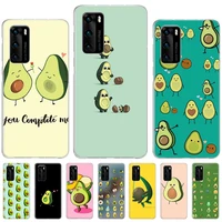 avocado cute soft tpu bumper case for huawei honor 10 lite 8x 9x 20s 30s 50 pro mate 20 30 40 pro protect phone cover
