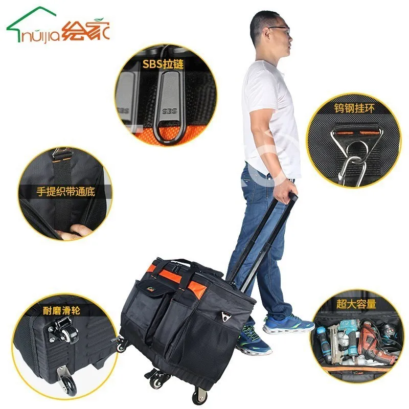 

Large multifunctional Oxford cloth repair electrician bag canvas shoulder kit tie rod tool bags