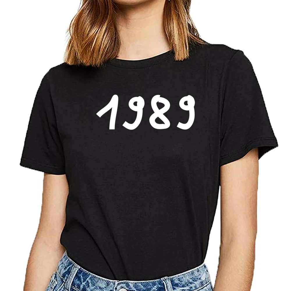 

Tops T Shirt Women1989 Fashion White Custom Female Tshirt