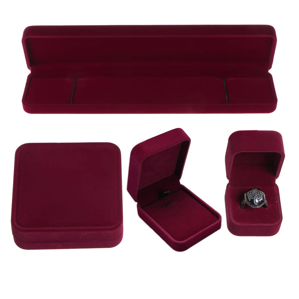 1 шт. ювелирные изделия кольцо серьги браслет ожерелье коробка для хранения