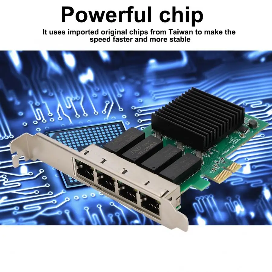 Для Intel350 4 порта 811 гигабит PCIE 1X сетевой интерфейс карты NIC для настольного сервера