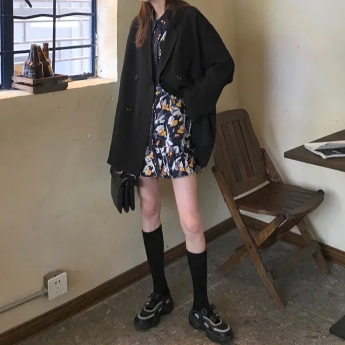 Женские костюмы рубашка с длинным рукавом и цветочным принтом |