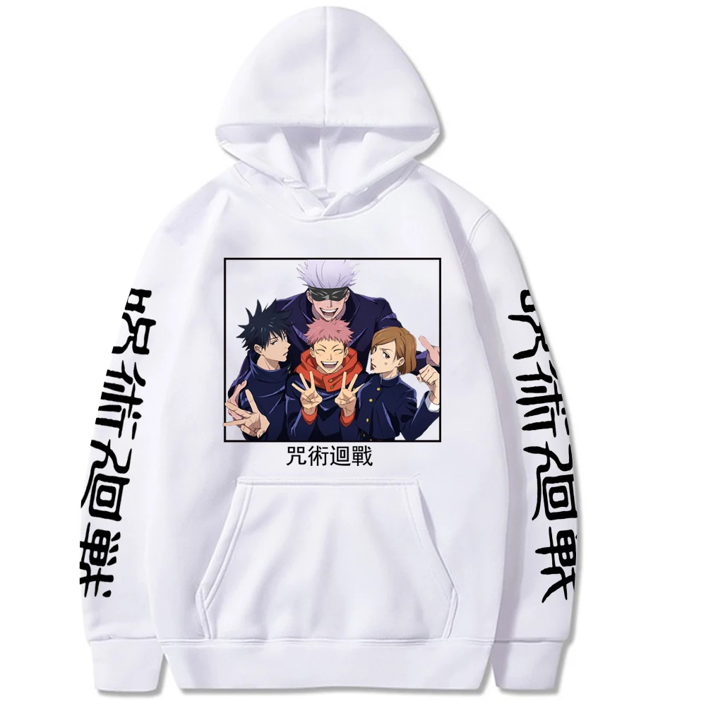 

2021 худи juютсу касин повседневные толстовки для мужчин и женщин унисекс Аниме Манга черные толстовки Топы Одежда