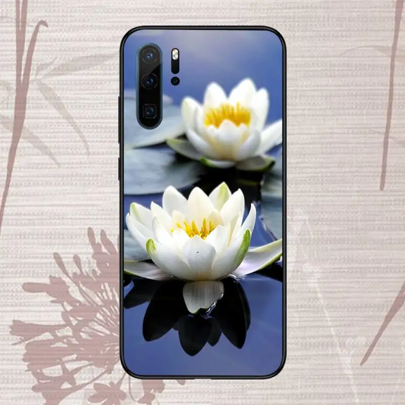 

Water lily Phone Case For Huawei Mate 9 10 20 Pro lite 20x nova 3e P10 plus P20 Pro Honor10 lite