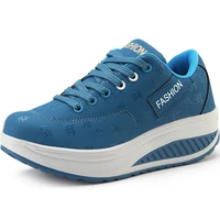 2020 woman sport shoes trainer platform sneakers for women leather sports shoes lady blue womens running shoes