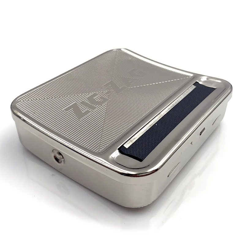 Металлическая машинка для скручивания сигарет 70 мм простой ручной табачный