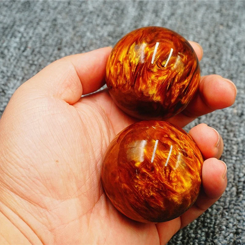 ГОРЯЧАЯ HG-желтая синтетическая смола имитация золотой ивы здоровья мяч среднего