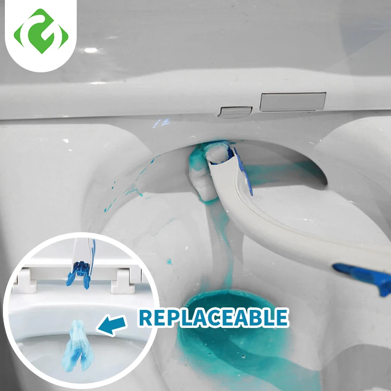 С моющим средством одноразовая щётка для туалета в японском стиле без мертвых