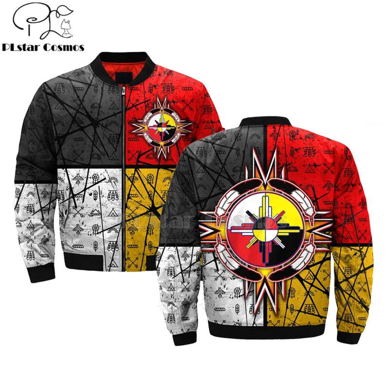 Native Indian wolf lion tiger 3D мужская куртка бомбер с капюшоном для мужчин и женщин Новый