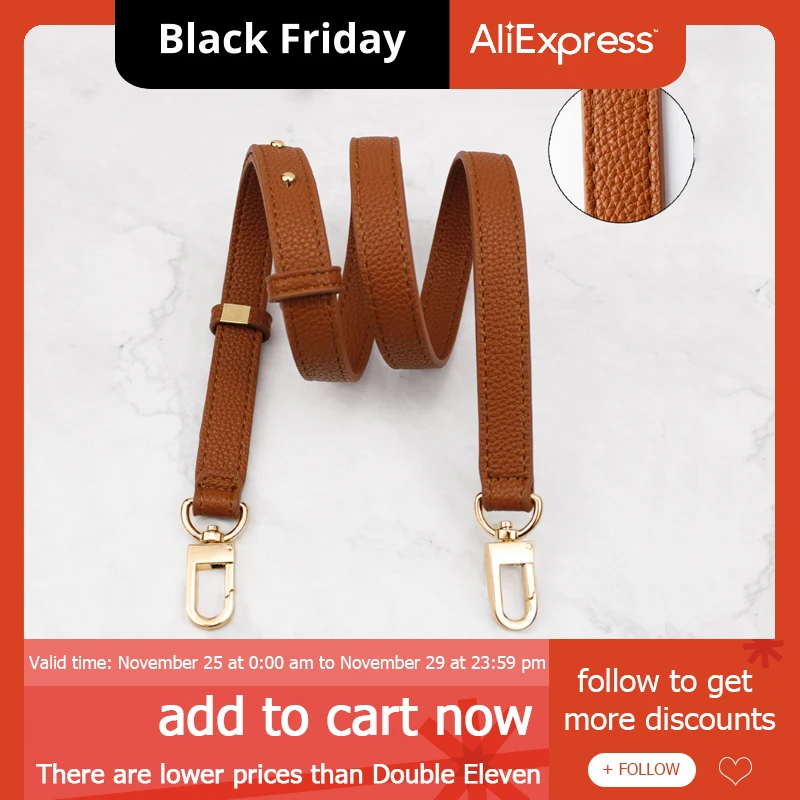 

BAMADER Woman Bag Wide Shoulder Strap Replaceable Fashion Lychee Pattern Adjustable Narrow Bag Strap Handbag Parts Accessories