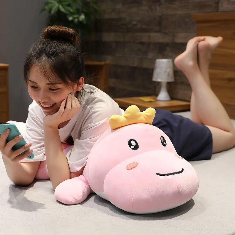 Длинная Подушка для сна с динозавром из мультфильма супер мягкая и удобная