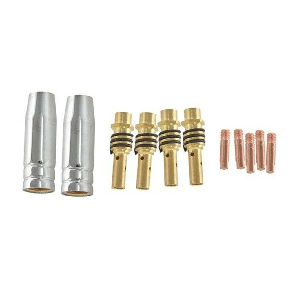 

11pcs/Set Mig Welding Accessory Nozzles Welder Torch Tip Nozzle Holder T Conical Nozzles For Binzel 15AK, GRIP15, Abimig150/200
