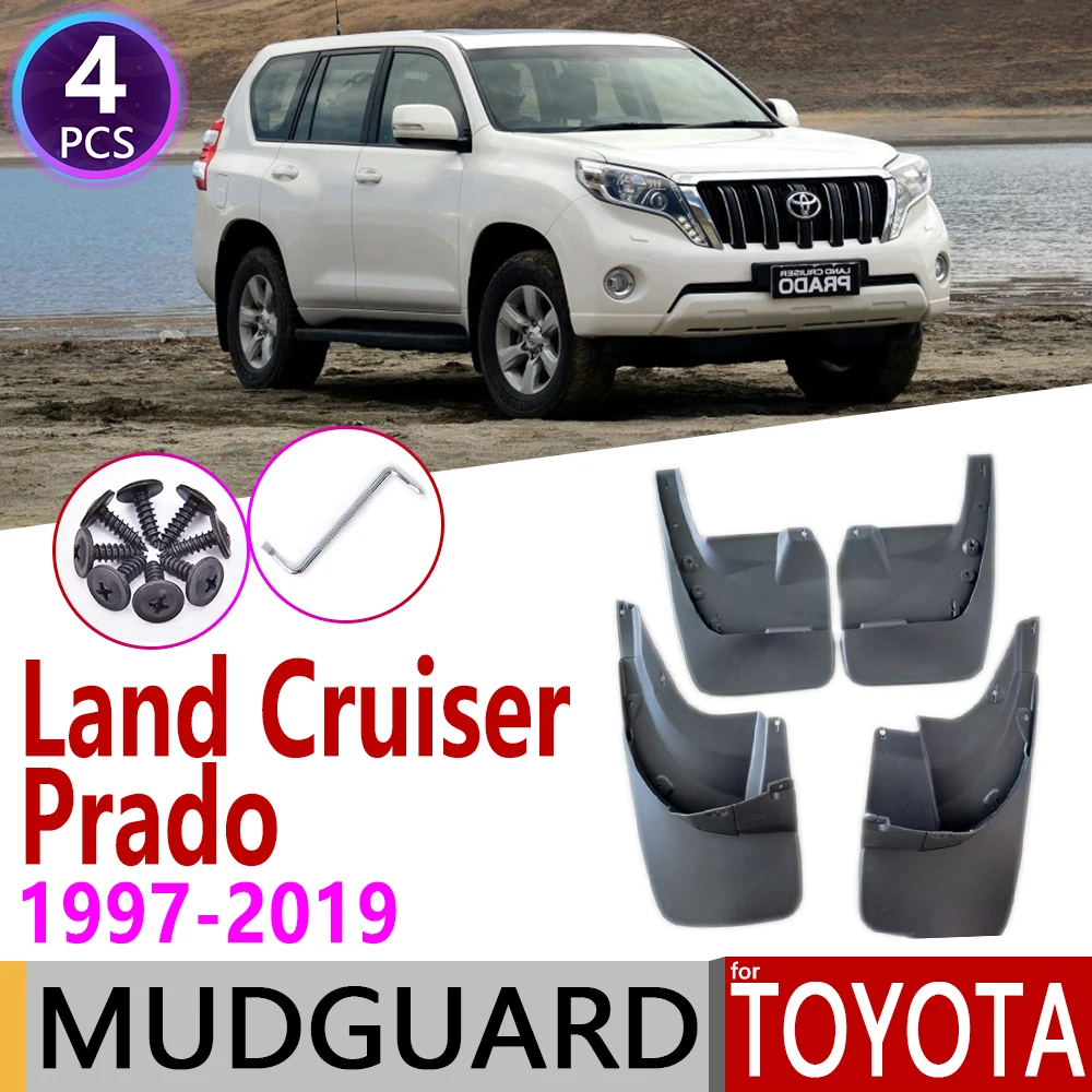 

for Toyota Land Cruiser Prado LC90 FZJ90 LC120 FJ120 LC150 FZ150 1997~2019 Fender Mud Guard Splash Flaps Mudguards Accessories