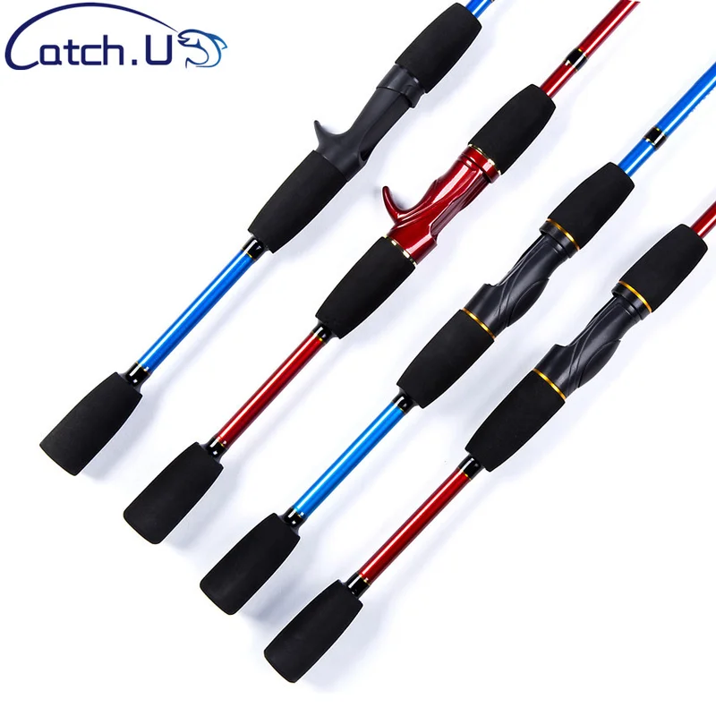Catch.U 1.8M Fishing Rods Carbon Spinning Fishing Pole Spinning Fishing Rod 2 Section Lure Casting Pole