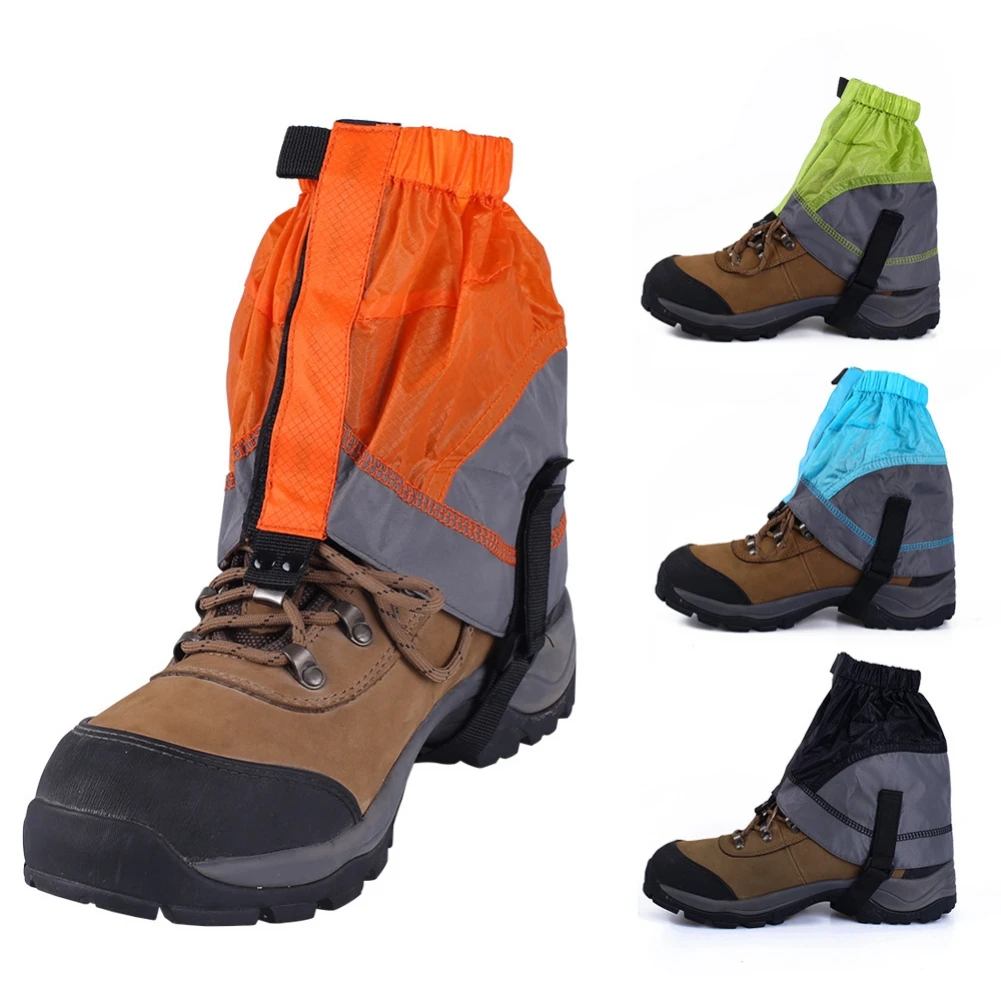 

Outdoor Silicon Coated Nylon Snow Leg Gaiters Waterproof Ultralight Legging Protection Guard Shoes Boots Cover Leg Hiking Climb