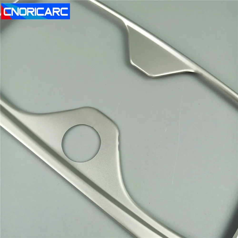 Car Console Armrest Water Cup Holder Decoration Frame Cove Trim For BMW 1 series F20 2012-18 Interior Stainless Steel Sticker | Автомобили