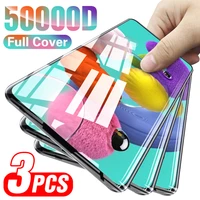 3pcs tempered glass screen protector on for samsung galaxy a51 a71 a50 a70 a30 a20 a10 full cover glass for samsung a51 a71 film