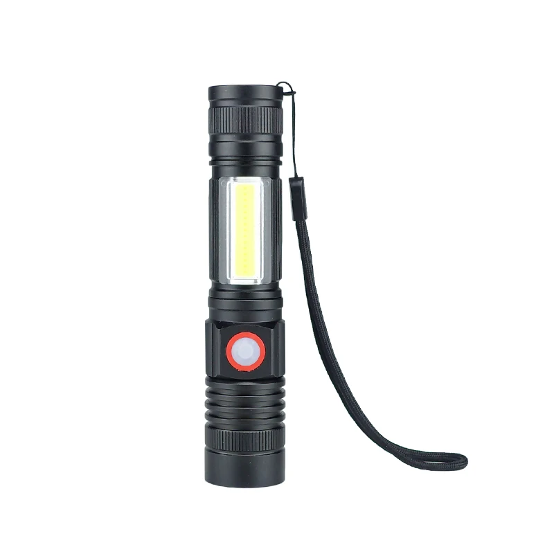 XML T6 высокой мощности Светодиодный фонарь с приближением Портативный COB Sidelight USB
