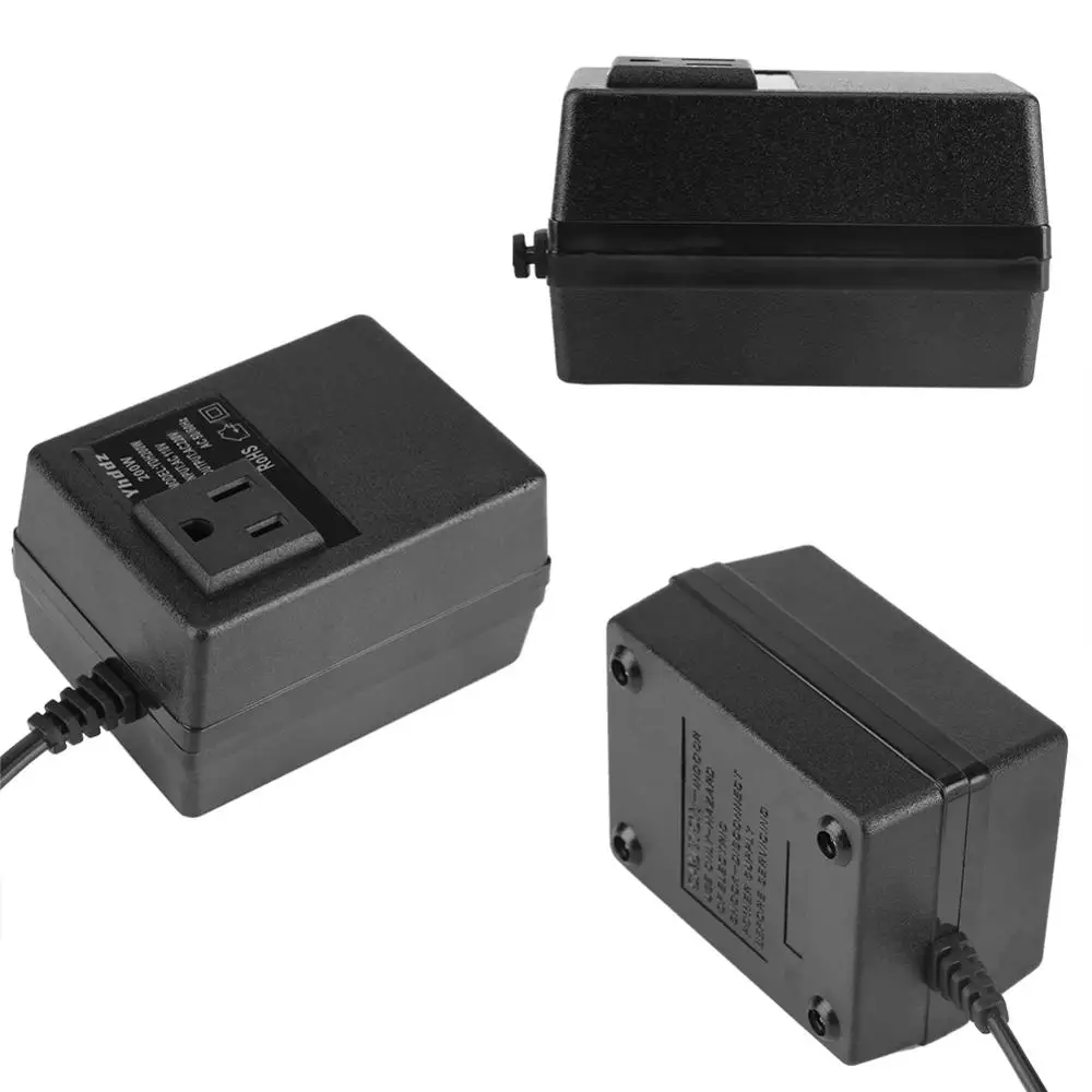 200 Вт адаптер трансформатор для путешествий преобразователь напряжения