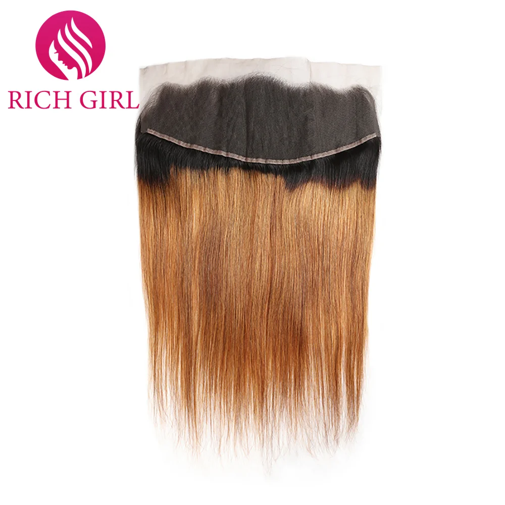 

Richgirl 13x4 Lace Front Human Hair Brazilian Straight Frontal P1B #30 #99j #Red #Pink #Blue Color Dark Root Frontal Remy Hair