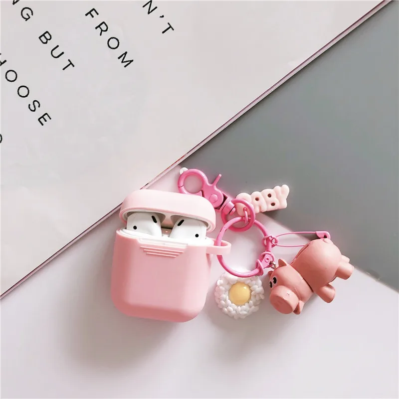 Милый силиконовый наушник чехол для AirPods История игрушек мультфильма брелок защитный противоударный чехол для Apple AirPods 2 аксессуары