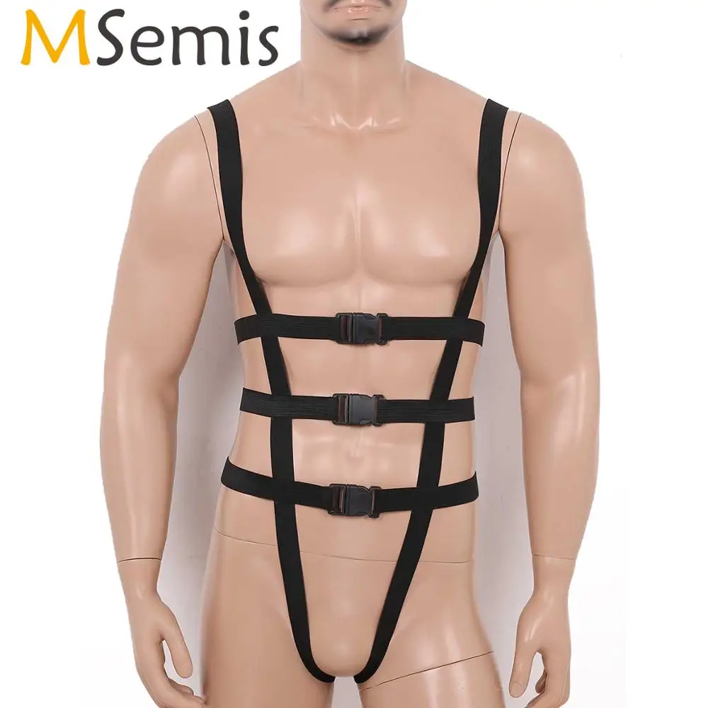 MSemis гей Фетиш Костюм БДСМ секс игрушки Для мужчин мужские подтяжки Ракушки