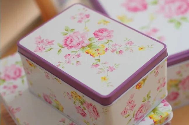 Бесплатная доставка! 2014 новый цветочный дизайн Jumbo металлический оловянный чехол