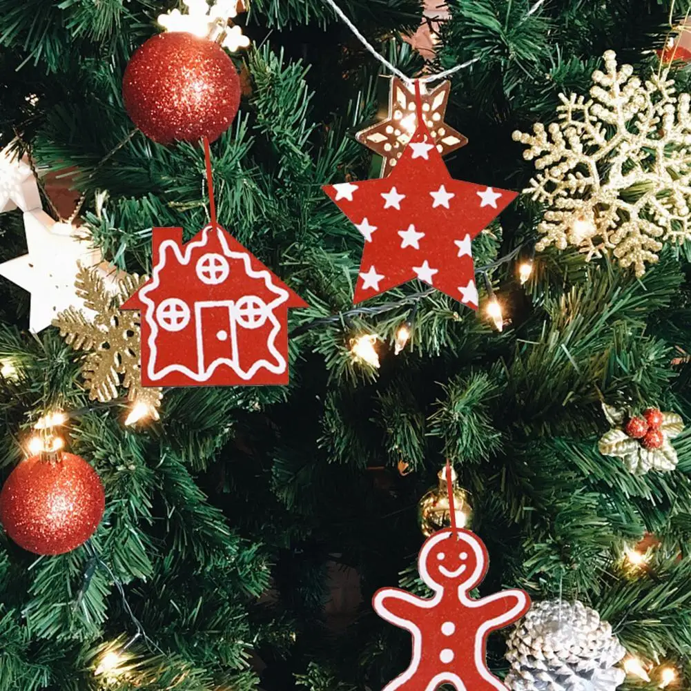 

Cute Pattern Anti-deform Sturdy Construction Christmas Pendants for Home