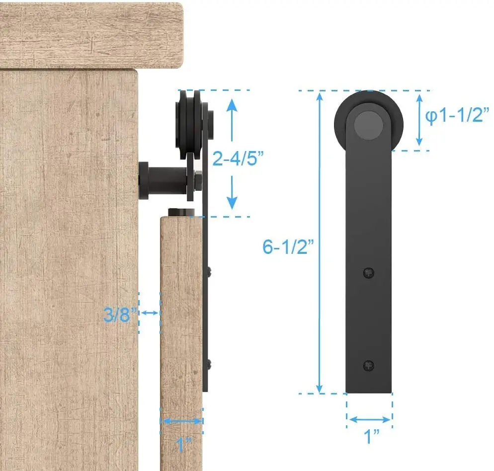 Интерьер миниатюрное коммуникационное оборудование для раздвижной двери сарая