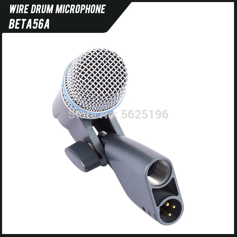 Высококачественный микрофон BETA 56A supercardioid Snare/Tom динамический с высоким выходом поворотным