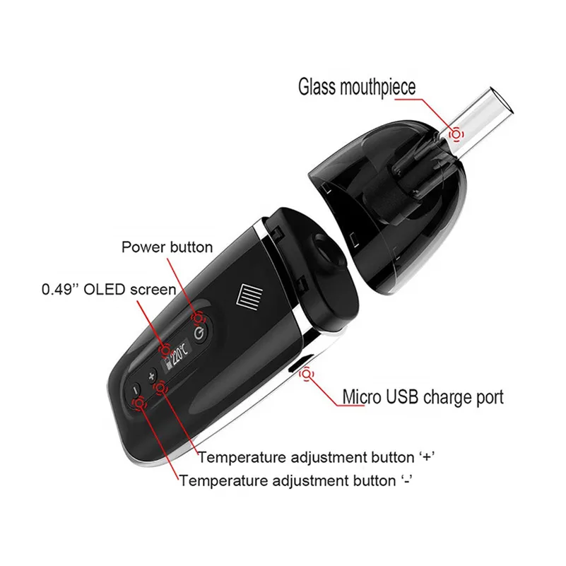 2019 EWILDFIRE лучшая портативная электронная сигарета сухой травы испаритель 2200