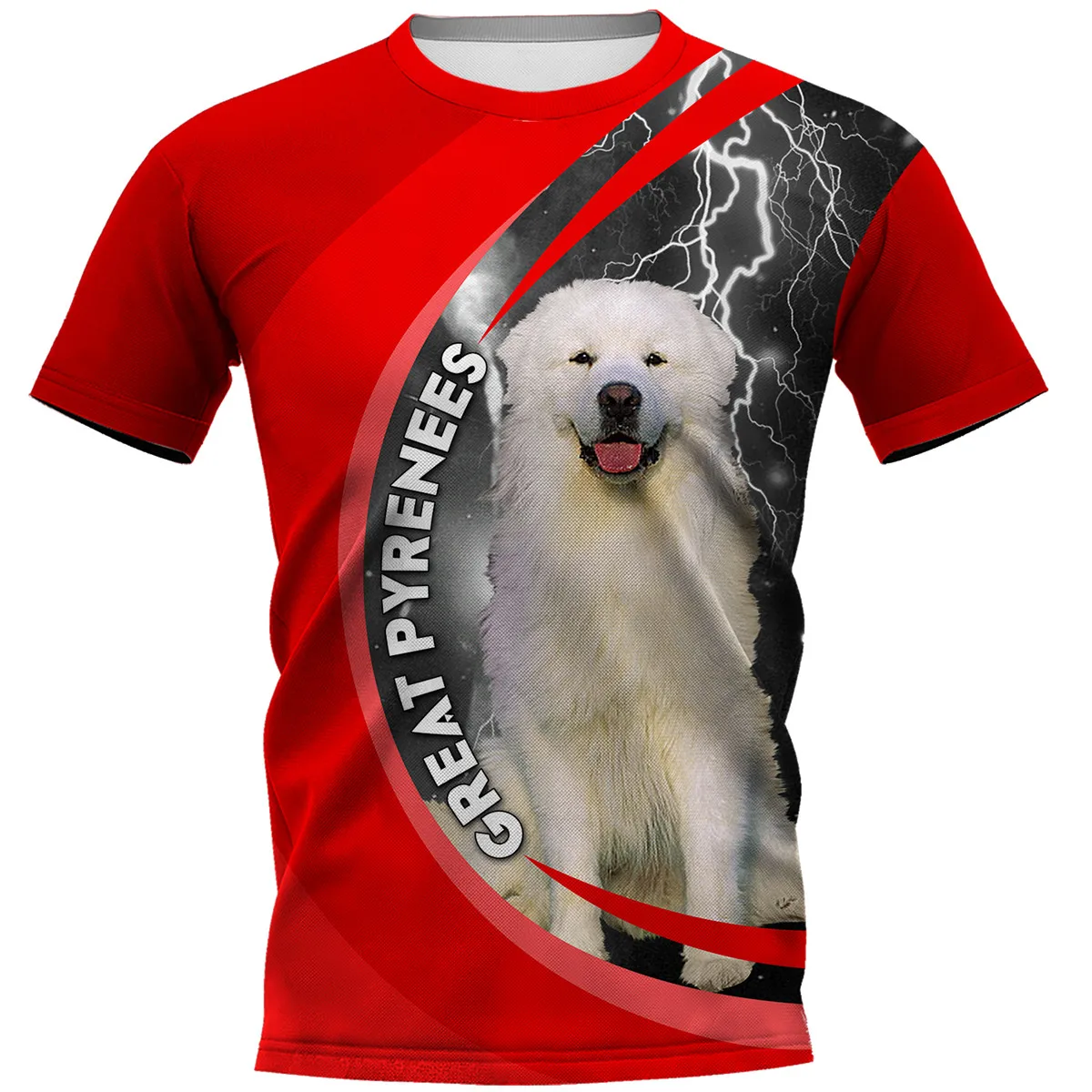 

greatPyrenees 3D Printed Dog t shirts for women for men Summer Casual Tees Short Sleeve T-shirts Short Sleeve Drop Shipping