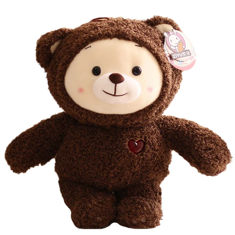 Oso de peluche de rub&iacute; arco&iacute;ris para ni&ntilde;os, peluche suave de 25-38cm, oso de elefante de dibujos animados, mu&ntilde;ecos para regalos de cumplea&ntilde;os-3