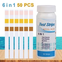 swimming pool test strips 100 count 6 ways pool and spa test strips for hot tub pool chemical testing kit