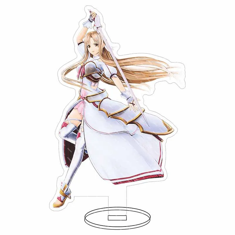 1 шт. мультяшный аниме меч искусство онлайн акриловая модель на подставке SAO Asuna