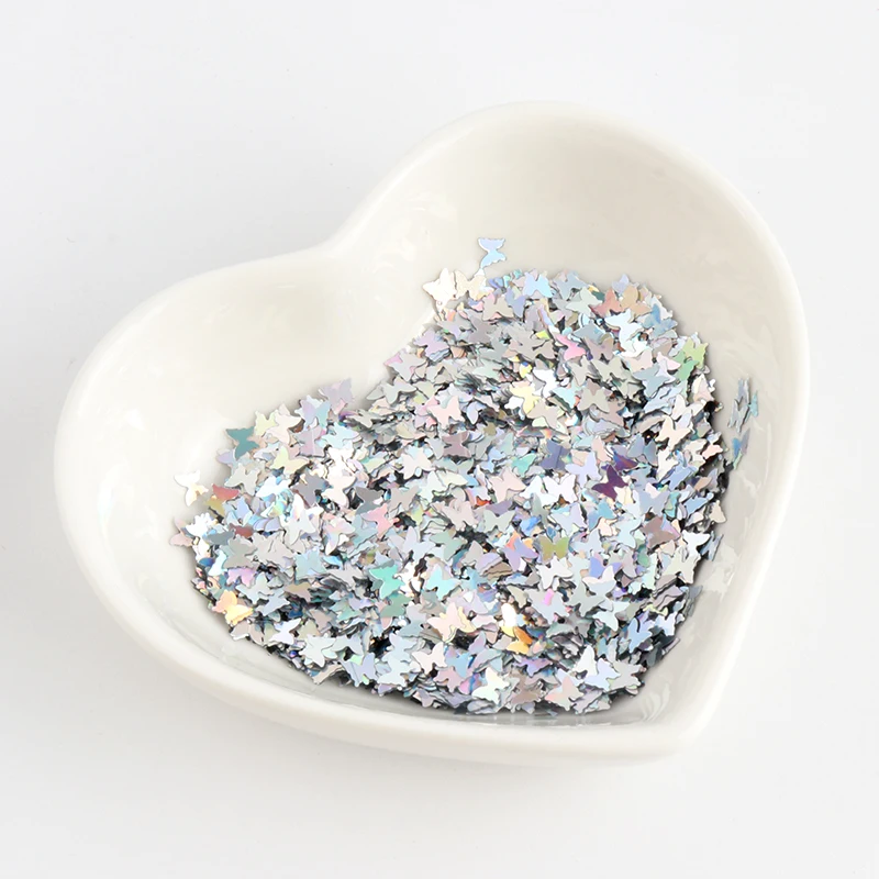 3 мм Бабочка с блестками Блестки для ногтей блестки ультратонкая Экологически
