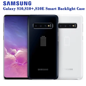 samsung original intelligent led phone case for samsung galaxy s10e s10x s10 plus s10plus sm g9700 g9730 hard phone cover free global shipping
