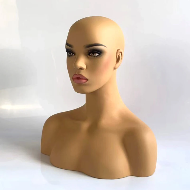 США новинка высокое качество искусственная голова искусственный парик