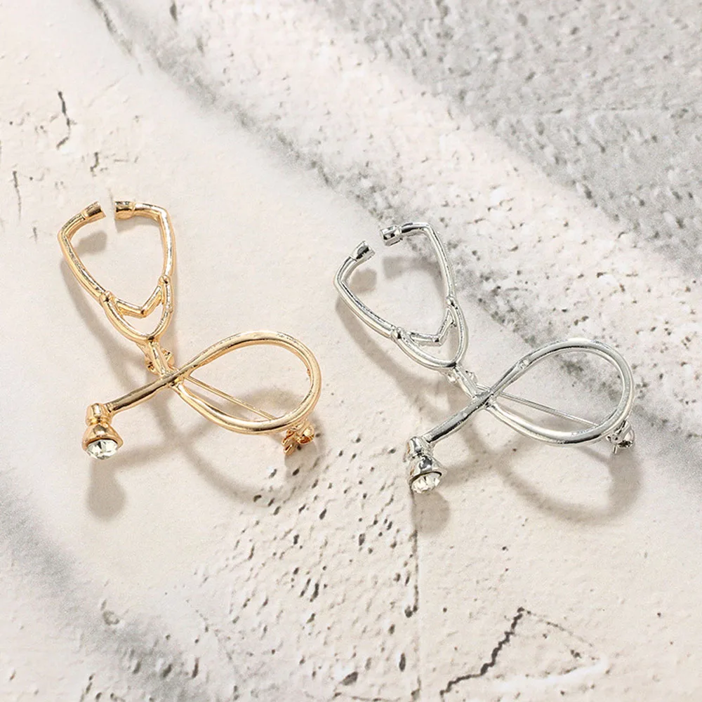 Брошь из джинсовой ткани с эмалью 2 цвета|Броши| |