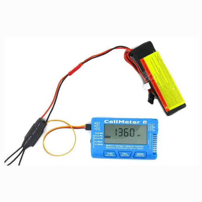 Батарея Тестер RC CellMeter 8 цифровой проверки ЖК-дисплей контроллер детектор