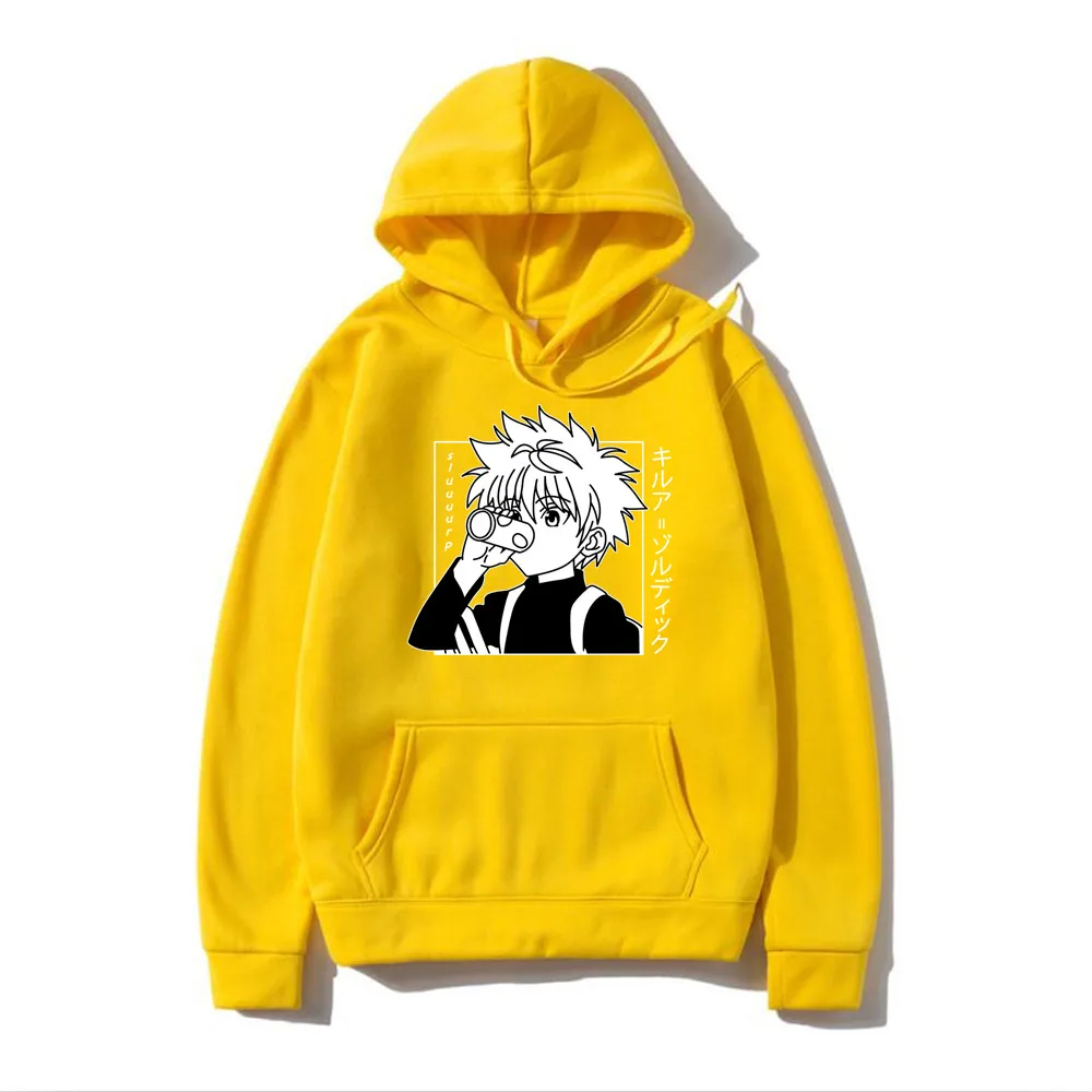 Милые кофты с капюшоном Ms Hunter X Мужские Женские пуловеры толстовки свитшоты Killua