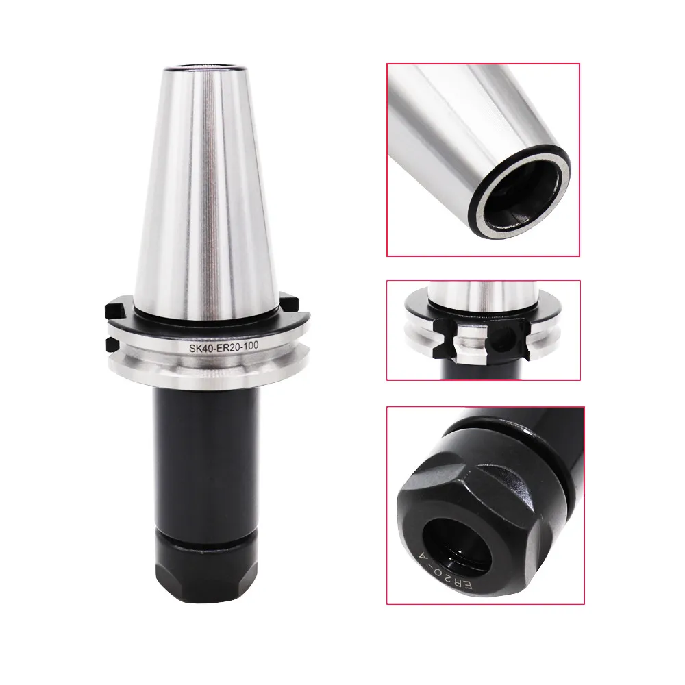 SK40 CNC резак ER16 ER20 ER25 ER32 ER40 100L пружинный цанговый патрон эластичный инструмент