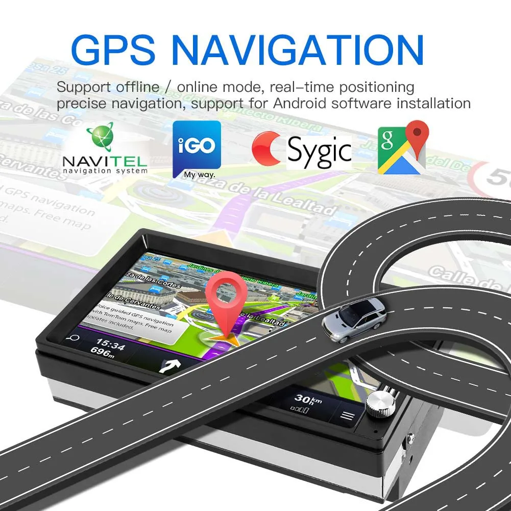 Автомобильная стереосистема 7 &quotAndroid 8 1 2DIN MP5 плеер GPS Navi Touch Bluetooth WiFi + камера |