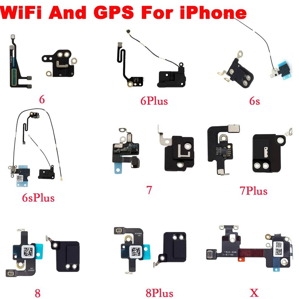 Антенна WiFi сигнальный гибкий кабель + крышка GPS Замена для iPhone 6 6P 6s 6SP 7 7P 8 Plus X -