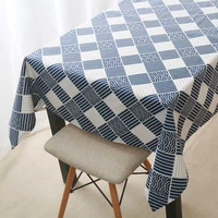 tablecloth household country japanese plaid print rectangle square table cover textile home garden kitchen decoration tablecloth