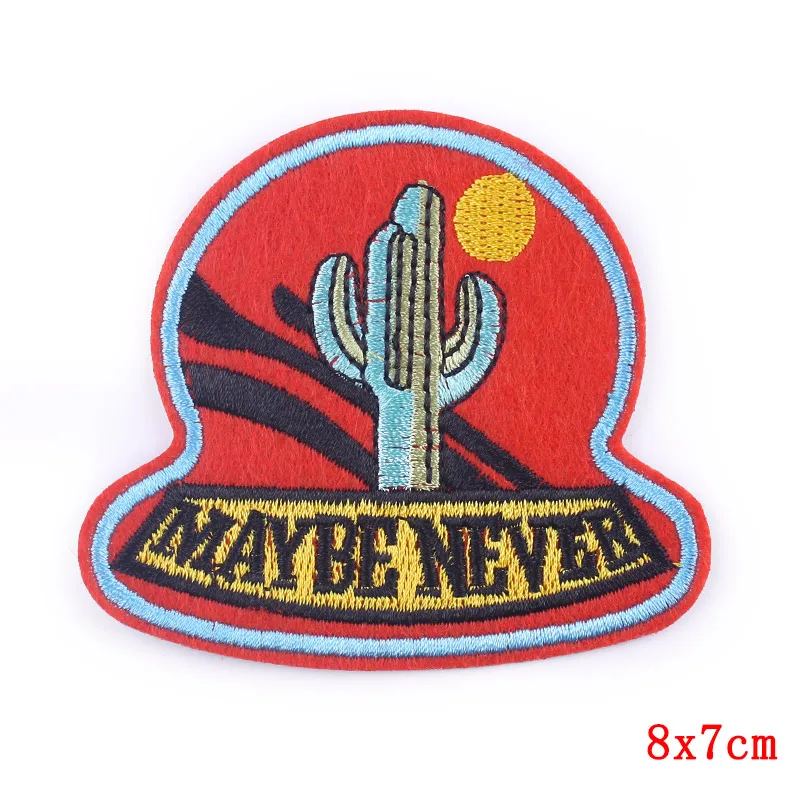 

Adventure Mountain Travel Patches Outdoor Embroidery Patches For Clothing Iron On Patches For Clothes Wave Stripe Van Gogh Badge