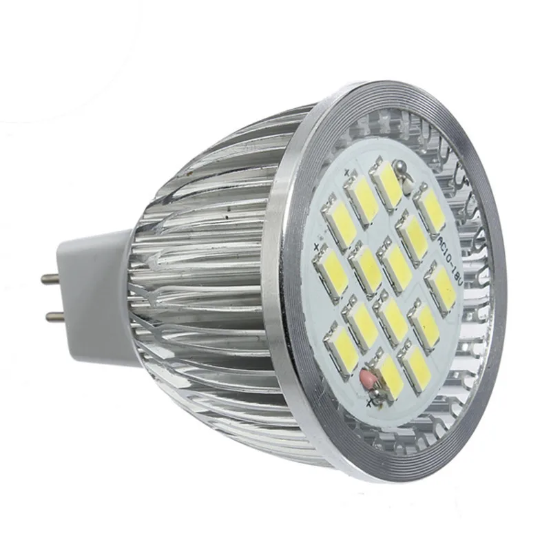 1 шт 12V 480 530LM Светодиодный лампа MR16 6 Вт чистое белое пятно светильник прожектор 5630