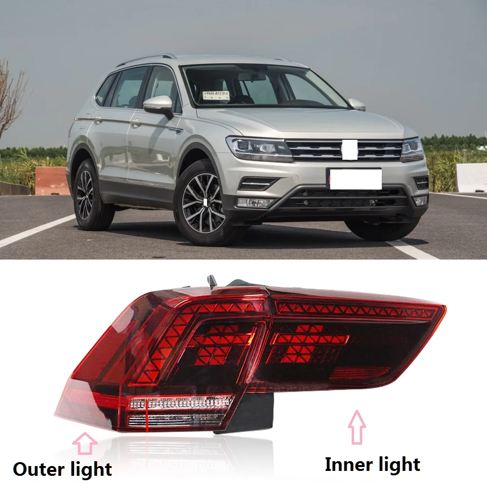 CAPQX 1 шт. для Volkswagen Tiguan 2017-2018 задний светильник тормозной хвост головной taillamp |