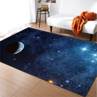 3d galaxy space stars carpet living room decoration bedroom living room coffee table carpet pad soft velvet large carpet and rug