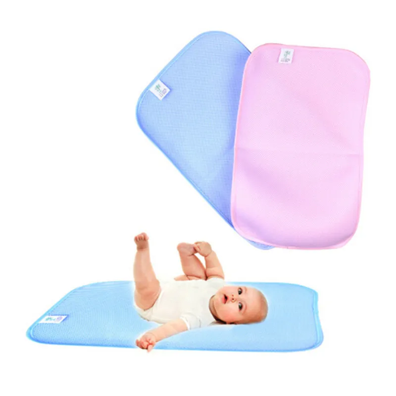 

Baby Bamboo Reusable Diapers Kids Waterproof Mattress Bedding Diapering Changing Mat Three-layer Sheet Care Pad For Babies